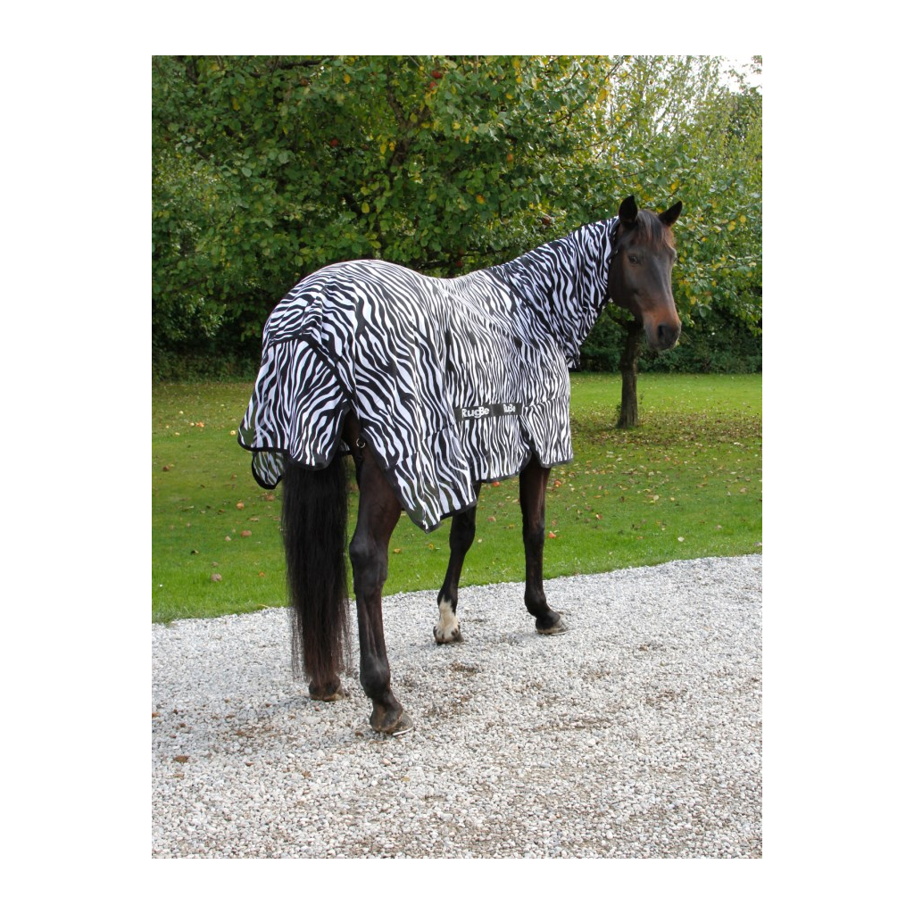 RugBe Zebra Fliegendecke und Ekzemerdecke mit Halsteil