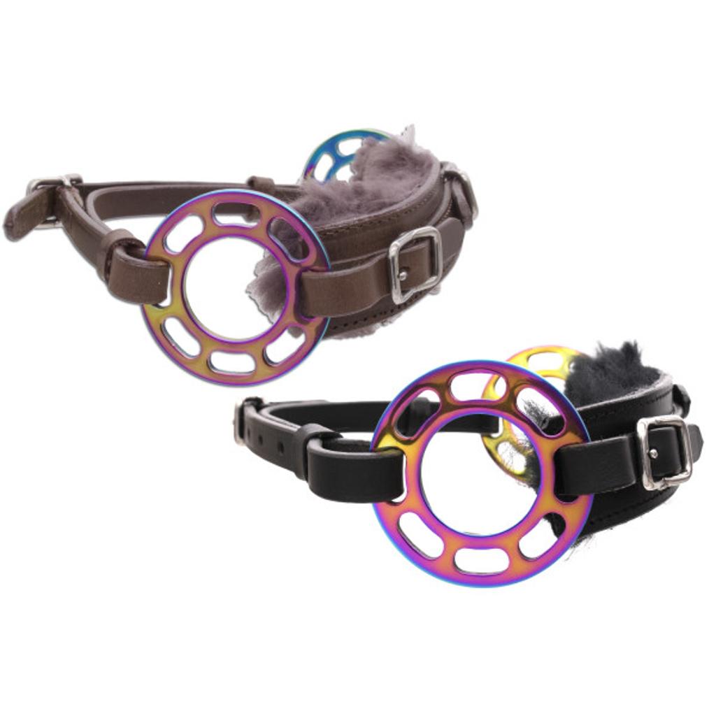 Glücksrad rainbow, bunt-schwarz/braun, rainbow, mit Lammfell