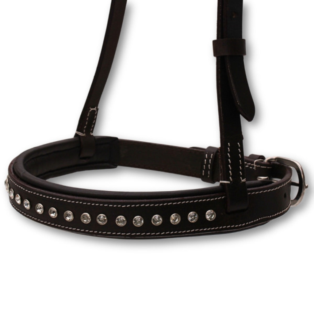 Super Soft Mouth Closer dunkelbraun mit Strasssteinchen