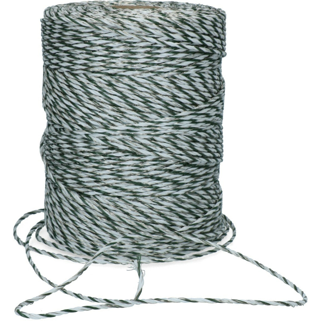 Zaundraht 3mm Plus grün/weiß 400m