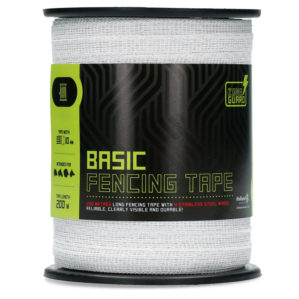 Zaunband 10mm Basic weiß 200m ZoneGuard