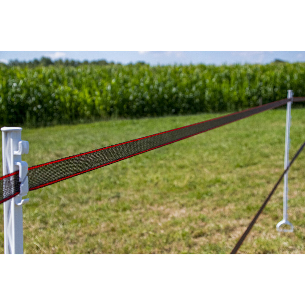 Zaunband 40mm Plus schwarz-rot 200m ZoneGuard