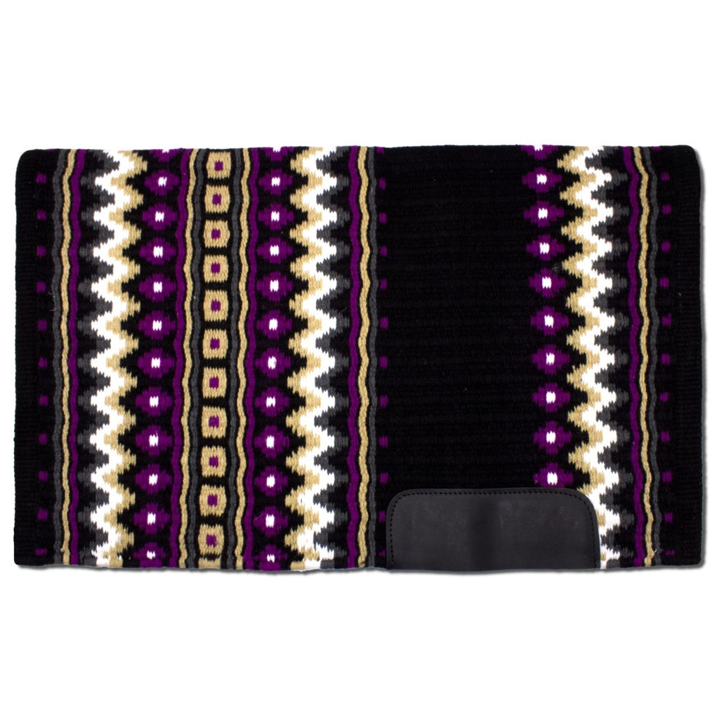 Western Blanket schwarz, lila, beige, weiß