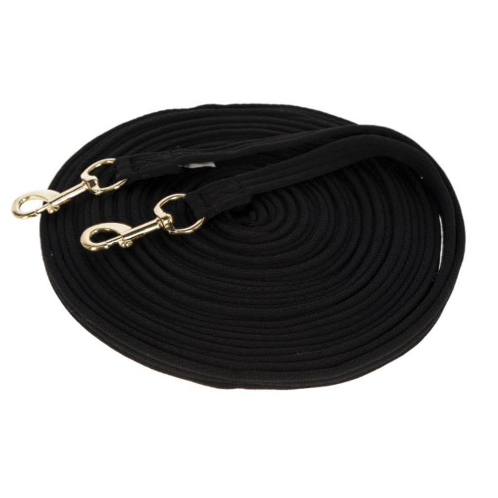 weiche Doppellonge schwarz soft