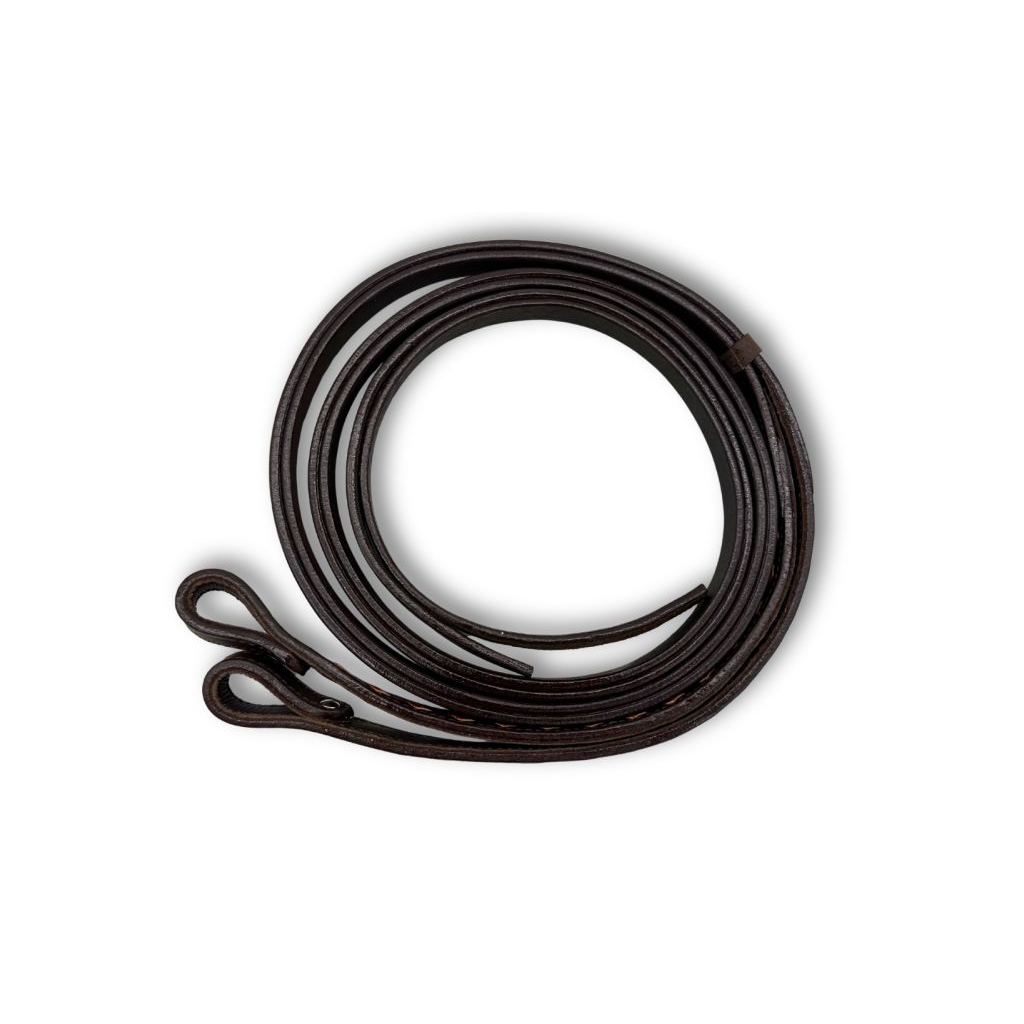 Leder Split Reins dunkelbraun Westernzügel