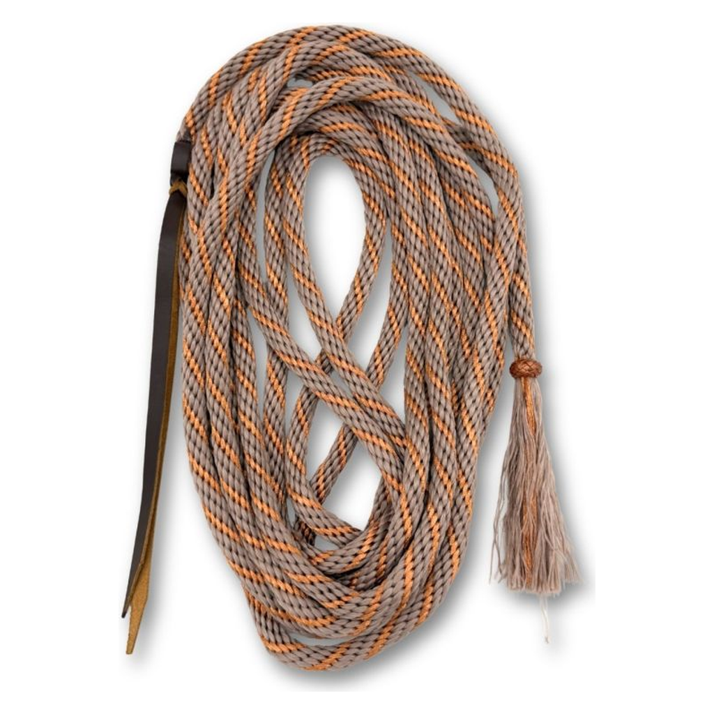 Nylon Mecate Zügel beige-rosegold, super soft