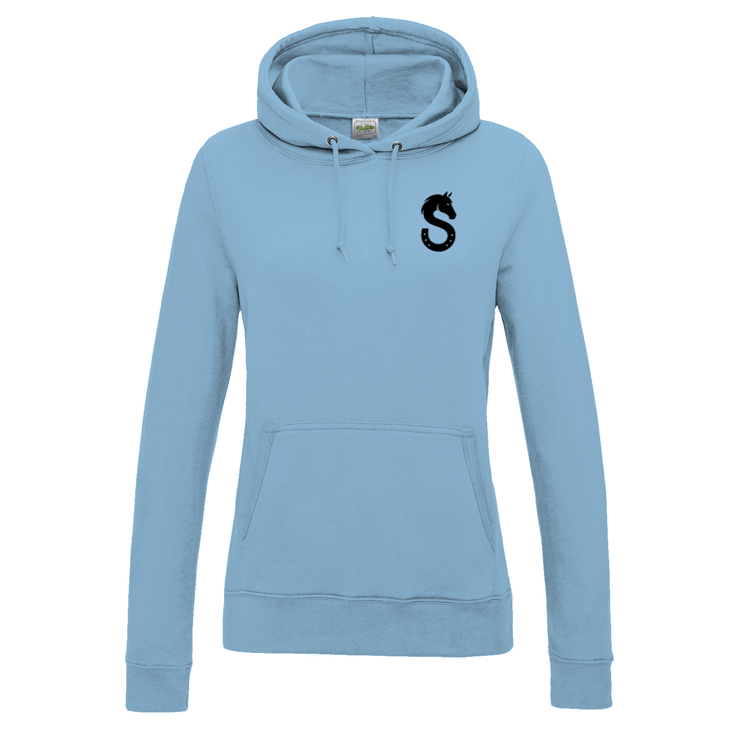 Hoodie-Sterry Damen hellblau