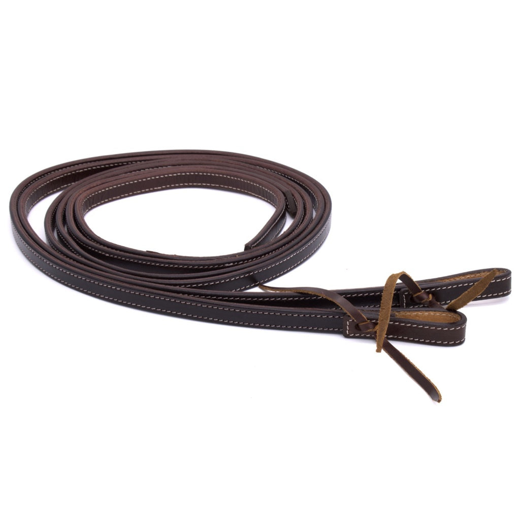 Split Reins Westernzügel, dark oiled fullstitch