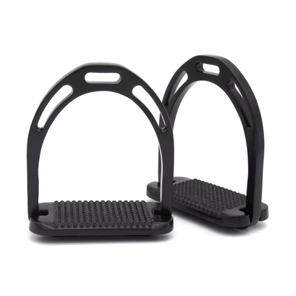 Steigbügel mit breiter Trittfläche schwarz