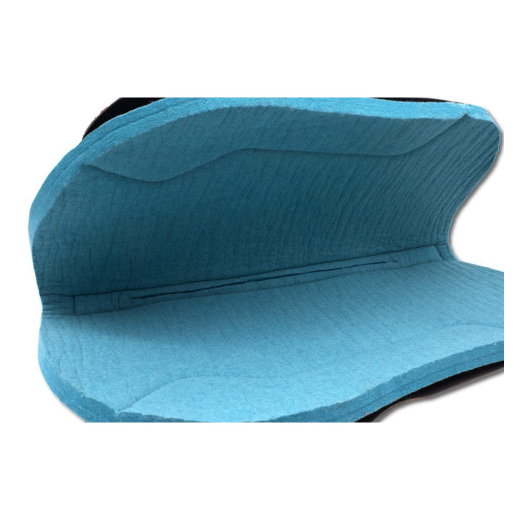 Western Filzpad türkis roundskirt kurz