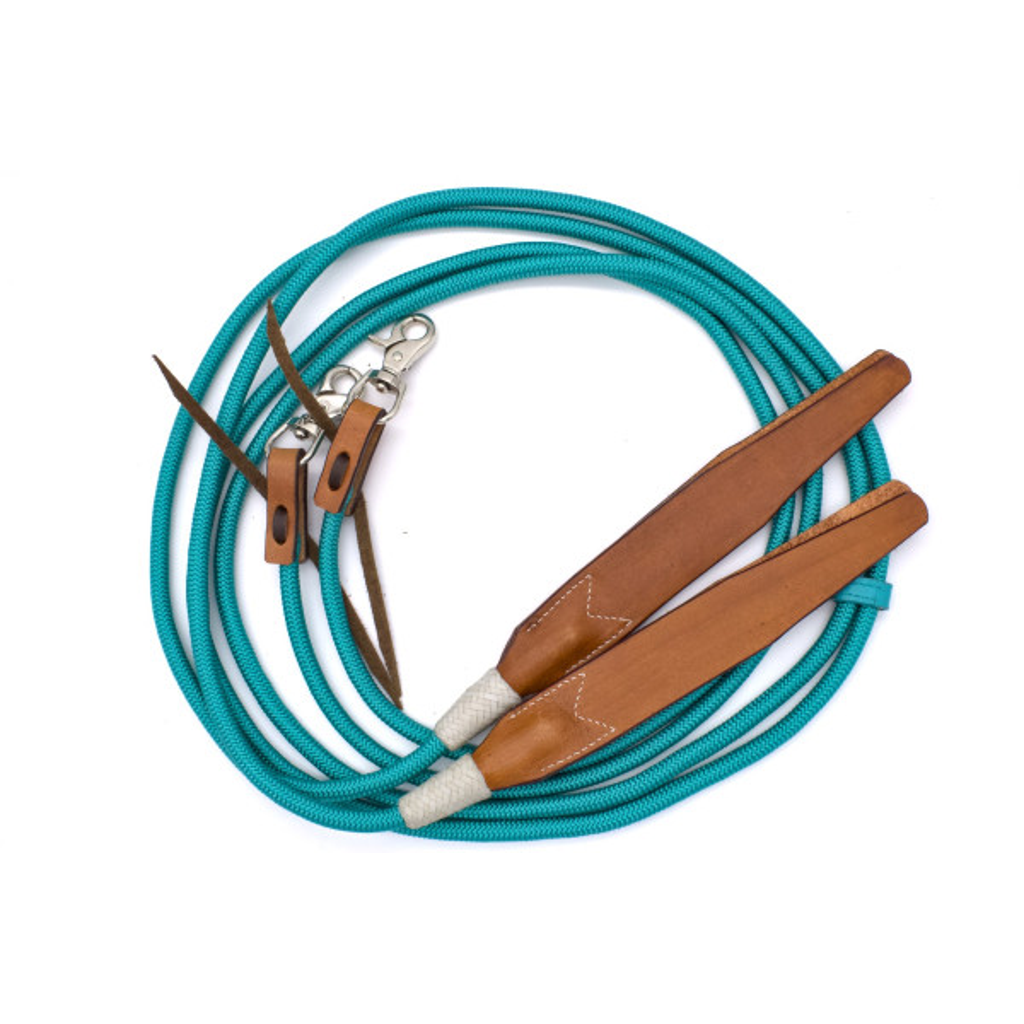 Western Nylonzügel mit brauner Lederklatsche und tauschbaren Snaps