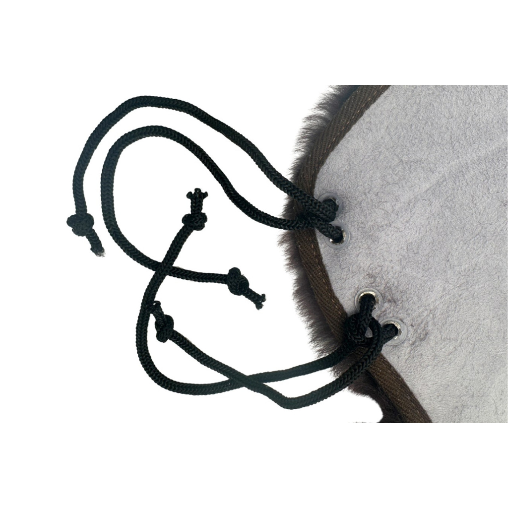 Lammfell Western Sattelsitzbezug schwarz