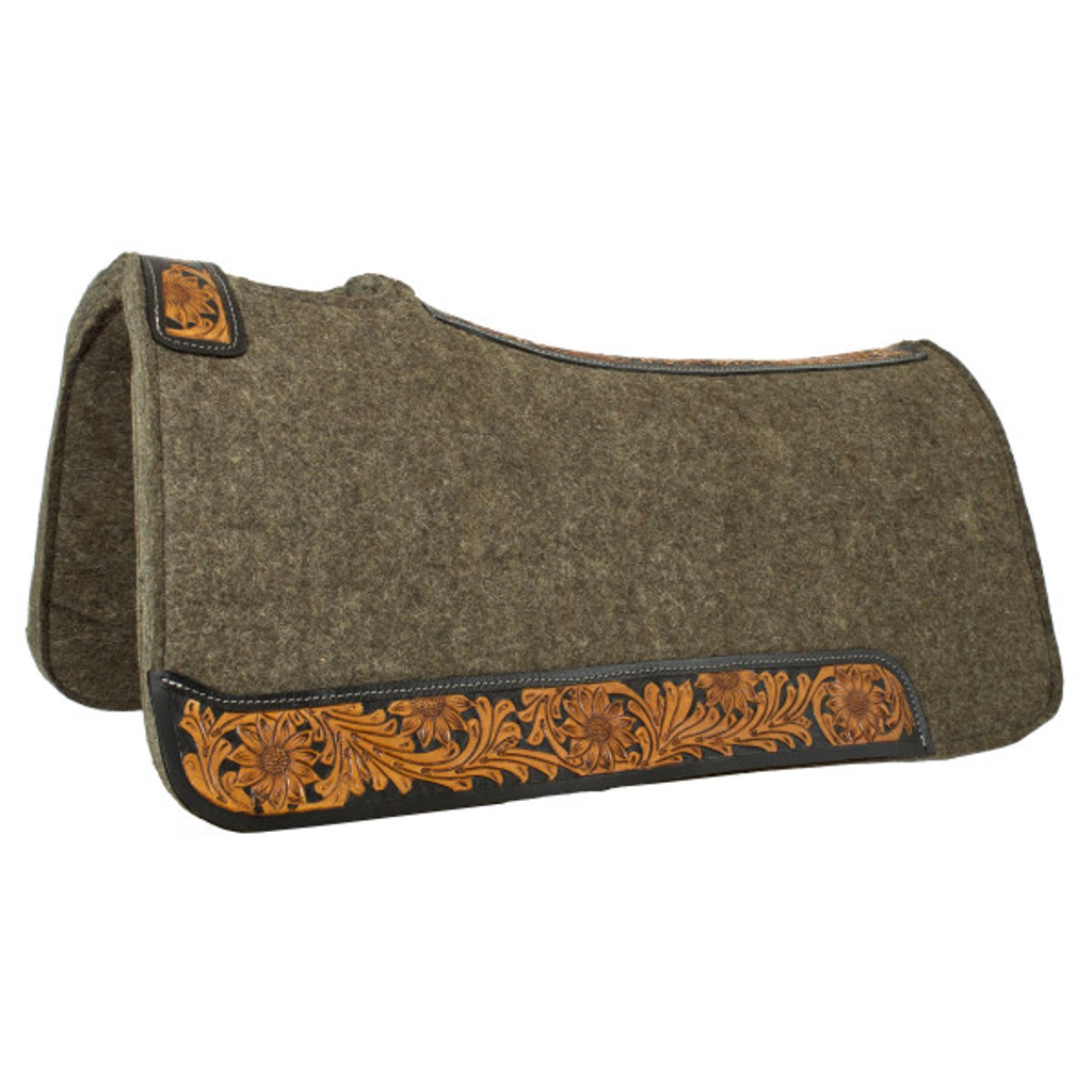 Westernpad Wollfilz mit Punzierung square