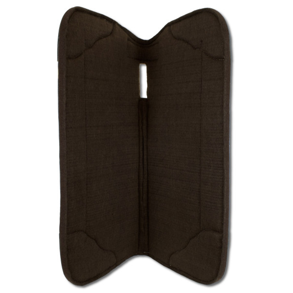 Western-Filzpad, Westernpad mit Lederbesatz Pfeil & Feder