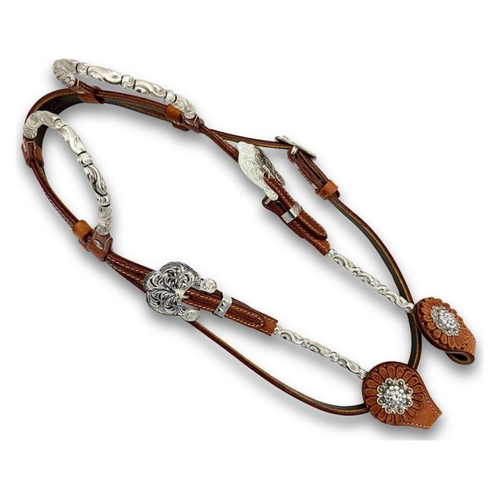 Zweiohr Westerntrense mit Silber Fittings, Zweiohrtrense mit silbernen Earloops
